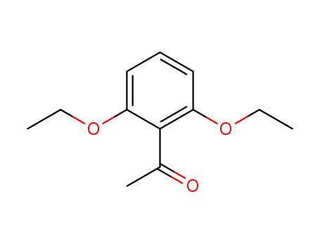 Molecular Structure of 33675-61-5 (2' 6'-DIETHOXYACETOPHENONE  98)