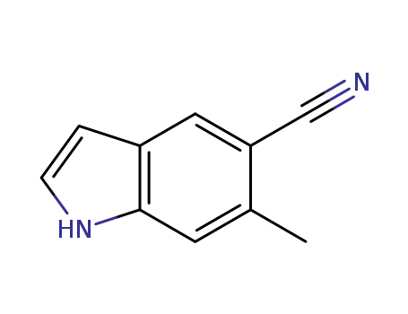 Molecular Structure of 1000343-22-5 (5-CYANO-6-METHYL INDOLE)