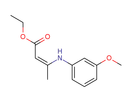 2-Butenoic acid, 3-[(3-methoxyphenyl)amino]-, ethyl ester