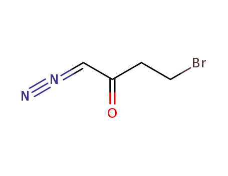 Molecular Structure of 59813-11-5 (2-bromoethyl diazomethyl ketone)