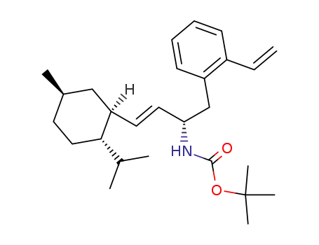 [(E)-(S)-3-((1S,2S,5R)-2-Isopropyl-5-methyl-cyclohexyl)-1-(2-vinyl-benzyl)-allyl]-carbamic acid tert-butyl ester