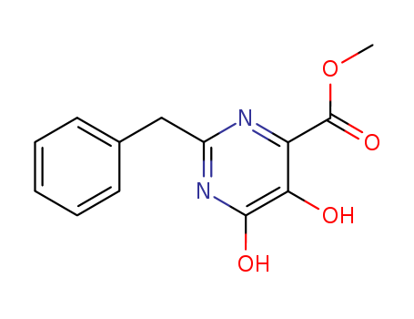 2-BENZYL-5,6-DIHYDROXY-PYRIMIDINE-4-CARBOXYLIC ACID METHYL ESTER