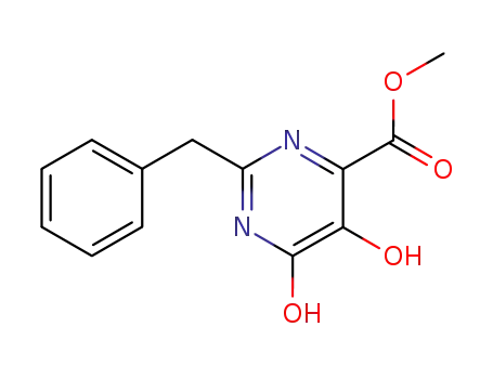 2-BENZYL-5,6-DIHYDROXY-PYRIMIDINE-4-CARBOXYLIC ACID METHYL ESTER