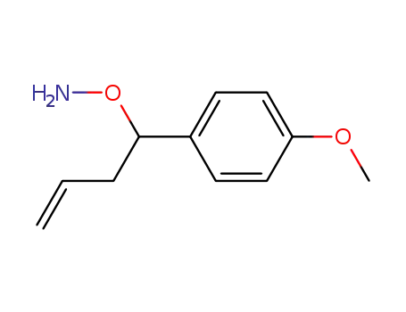 Molecular Structure of 740794-24-5 (Hydroxylamine, O-[1-(4-methoxyphenyl)-3-butenyl]- (9CI))
