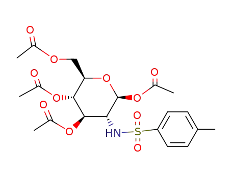 (2S,3R,4R,5S,6R)-6-(acetoxymethyl)-3-(4-methylphenylsulfonamido)tetrahydro-2H-pyran-2,4,5-triyl triacetate