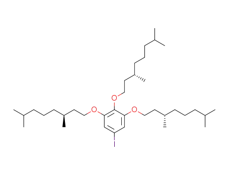 3,4,5-tris((S)-3,7-dimethyloctan-1-yloxy)-1-iodobenzene