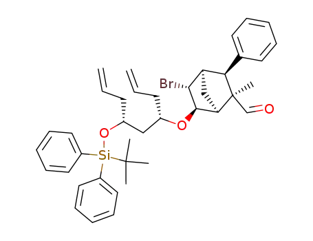 (1S,2R,3S,4R,5R,6R)-6-[(1S,3R)-1-Allyl-3-(tert-butyl-diphenyl-silanyloxy)-hex-5-enyloxy]-5-bromo-2-methyl-3-phenyl-bicyclo[2.2.1]heptane-2-carbaldehyde