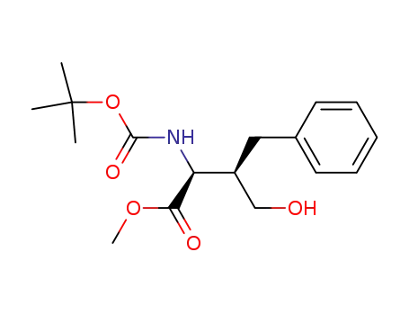 methyl 3-benzyl-2-tert-butoxycarbonylamino-4-hydroxy-(2S,3R)-butanoate