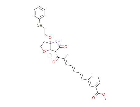 (2E,3E,5E,7E,9E)-2-ethylidene-4,10-dimethyl-11-oxo-11-{(3aS,6S,6aR)-5-oxo-3a-[2-(phenylselanyl)ethoxy]hexahydro-2H-furo[3,2-b]pyrrol-6-yl}undeca-3,5,7,9-tetraenoic acid methyl ester