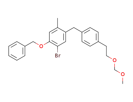 1-benzyloxy-2-bromo-5-methyl-4-[4-[2-(methoxymethoxy)ethyl]benzyl]benzene