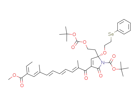 (2S)-2-{2-[(tert-butoxycarbonyl)oxy]ethyl}-4-[(2E,4E,6E,8E,10E)-10-(methoxycarbonyl)-2,8-dimethyldodeca-2,4,6,8,10-pentaenoyl]-5-oxo-2-[2-(phenylselanyl)ethoxy]-2,5-dihydropyrrole-1-carboxylic acid tert-butyl ester