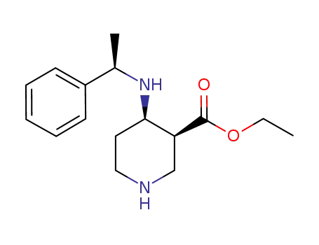 ethyl (1'R,3R,4R) 4-[(1-phenylethyl)amino]-piperidine-3-carboxylate