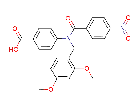 N-(2,4-dimethoxybenzyl)-4-(4-nitrobenzamido)benzoic acid