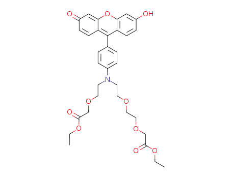 (2-{[2-(2-ethoxycarbonylmethoxyethoxy)ethyl]-[4-(6-hydroxy-3-oxo-3H-xanthen-9-yl)phenyl]amino}ethoxy)acetic acid ethyl ester