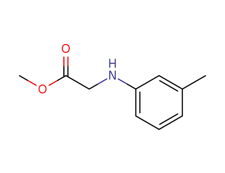 Molecular Structure of 126689-79-0 (methyl 2-(m-tolylamino)acetate)