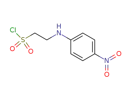 Molecular Structure of 863552-25-4 (Ethanesulfonyl chloride, 2-[(4-nitrophenyl)amino]-)