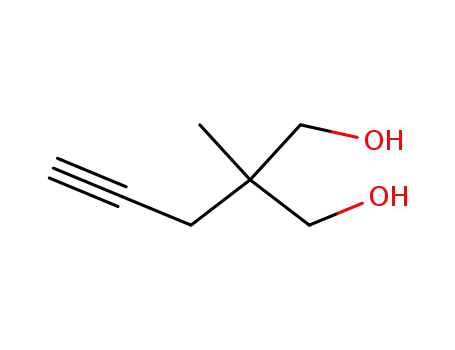 Molecular Structure of 25462-41-3 (2-methyl-2-(prop-2-yn-1-yl)propane-1,3-diol)