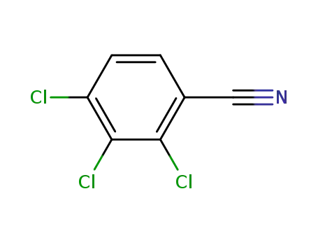 Molecular Structure of 2112-31-4 (2,3,4-Trichlorobenzonitrile)