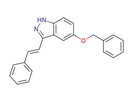 1H-Indazole, 3-[(1E)-2-phenylethenyl]-5-(phenylmethoxy)-