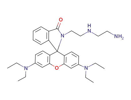Molecular Structure of 1005459-81-3 (N-(rhodamine B)lactam-diethylenetriamine)