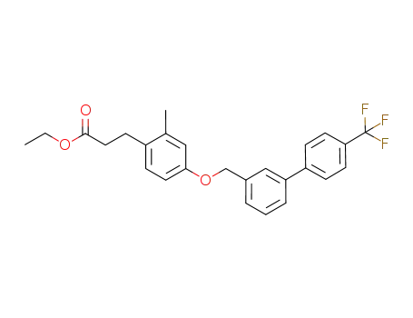 ethyl 3-[2-methyl-4-({[4'-(trifluoromethyl)-3-biphenylyl]methyl}oxy)phenyl]propanoate