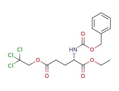 L-Glutamic acid, N-[(phenylmethoxy)carbonyl]-, 1-ethyl
5-(2,2,2-trichloroethyl) ester