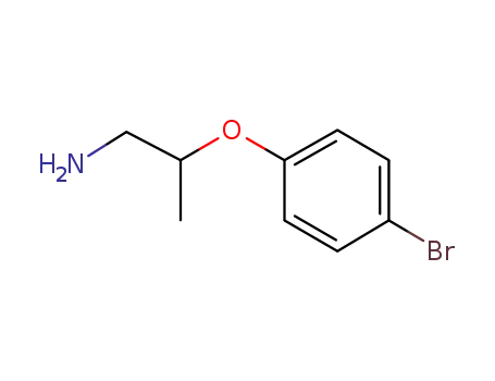 Molecular Structure of 886763-33-3 (2-(4-BROMO-PHENOXY)-PROPYLAMINE)