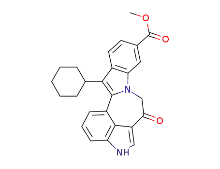 methyl 13-cyclohexyl-6-oxo-6,7-dihydro-4H-indolo[4',3':3,4,5]azepino[1,2-a]indole-10-carboxylate