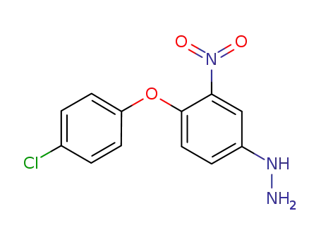 Molecular Structure of 359714-71-9 (Hydrazine, [4-(4-chlorophenoxy)-3-nitrophenyl]-)