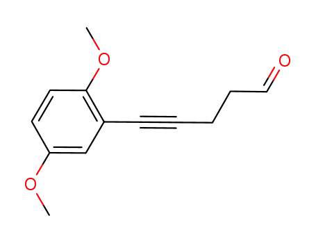 5-(2,5-dimethoxyphenyl)pent-4-ynal