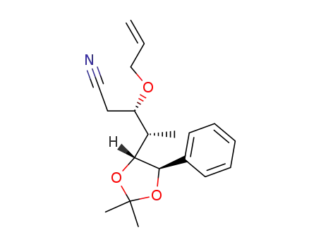 (3S,4S)-3-(allyloxy)-4-[(4R,5R)-2,2-dimethyl-5-phenyl-1,3-dioxolan-4-yl]pentanenitrile