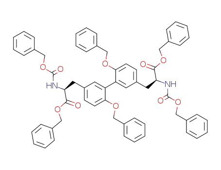 (S)-2-Benzyloxycarbonylamino-3-[6,2'-bis-benzyloxy-5'-((S)-2-benzyloxycarbonyl-2-benzyloxycarbonylamino-ethyl)-biphenyl-3-yl]-propionic acid benzyl ester