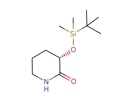 Molecular Structure of 937740-20-0 ((S)-3-(TERT-BUTYLDIMETHYLSILYLOXY)PIPERIDIN-2-ONE)