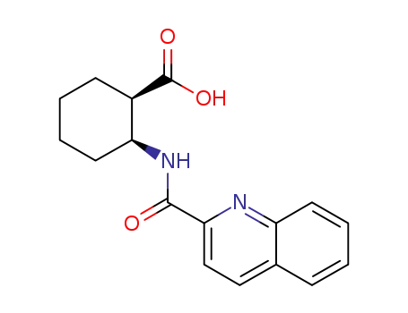 Cyclohexanecarboxylic acid, 2-[(2-quinolinylcarbonyl)amino]-, (1R,2S)-
