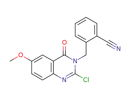 2-((2-chloro-6-methoxy-4-oxoquinazolin-3(4H)-yl)methyl)benzonitrile