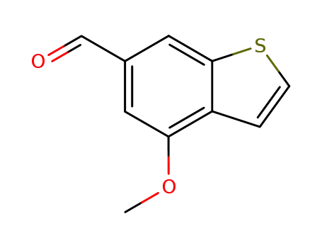 Molecular Structure of 831222-91-4 (Benzo[b]thiophene-6-carboxaldehyde, 4-methoxy-)