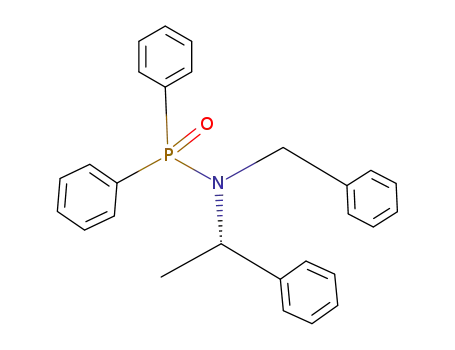 Molecular Structure of 1010128-68-3 (N-benzyl-P,P-diphenyl-N-[(1S)-1-phenylethyl]phosphinic amide)