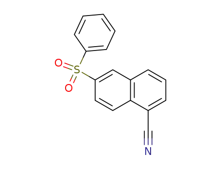 6-benzenesulfonyl-naphthalene-1-carbonitrile