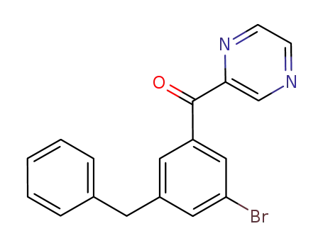 (3-benzyl-5-bromophenyl) pyrazin-2-yl ketone