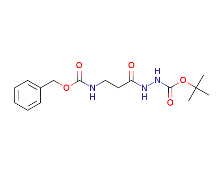 Hydrazinecarboxylic acid,  2-[1-oxo-3-[[(phenylmethoxy)carbonyl]amino]propyl]-, 1,1-dimethylethyl  ester