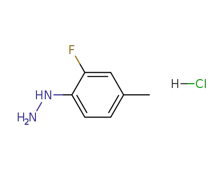 Molecular Structure of 5052-05-1 ((2-FLUORO-4-METHYL-PHENYL)-HYDRAZINE HYDROCHLORIDE)