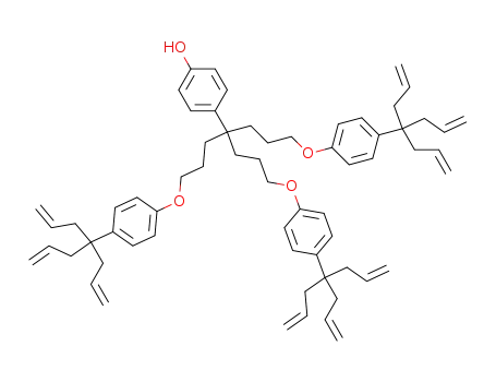 Molecular Structure of 224191-95-1 (4-(4-[4-(1,1-diallyl-but-3-enyl)-phenoxy]-1,1-bis-{3-[4-(1,1-diallyl-but-3-enyl)-phenoxy]-propyl}-butyl)-phenol)