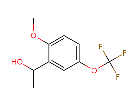 Molecular Structure of 468074-91-1 (1-[2-METHOXY-5-(TRIFLUOROMETHOXY)PHENYL]ETHAN-1-OL)