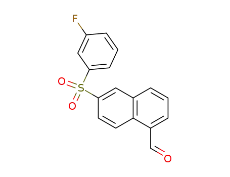 6-(3-fluoro-benzenesulfonyl)-naphthalene-1-carbaldehyde