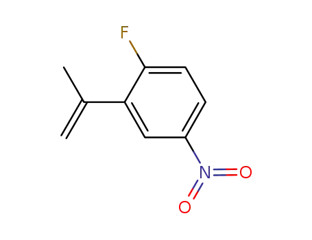 Molecular Structure of 850714-08-8 (Benzene, 1-fluoro-2-(1-methylethenyl)-4-nitro-)