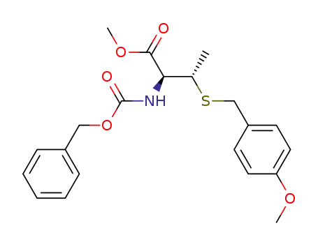 (2S,3S)-2-Benzyloxycarbonylamino-3-(4-methoxy-benzylsulfanyl)-butyric acid methyl ester