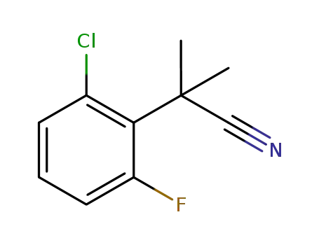 2-(2-chloro-6-fluorophenyl)-2-methylpropanenitrile