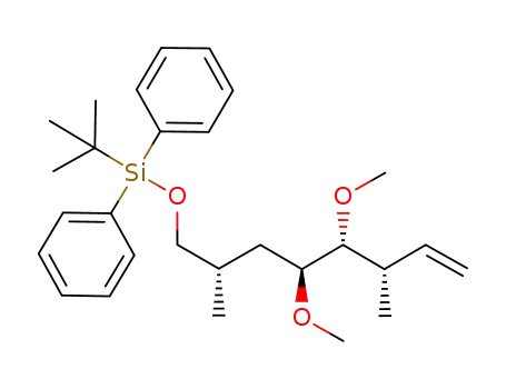 Benzene,
1,1'-[[[(2S,4S,5R,6S)-4,5-dimethoxy-2,6-dimethyl-7-octen-1-yl]oxy](1,1-
dimethylethyl)silylene]bis-