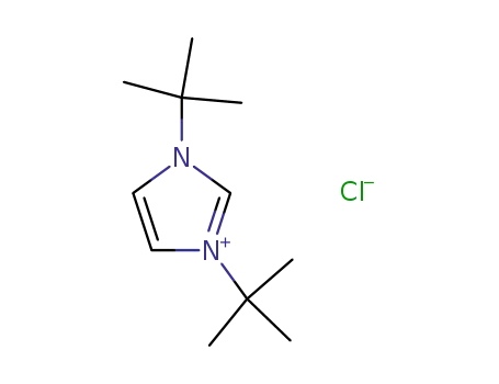 Molecular Structure of 157197-54-1 (1,3-DI-T-BUTYLIMIDAZOLIUM CHLORIDE)