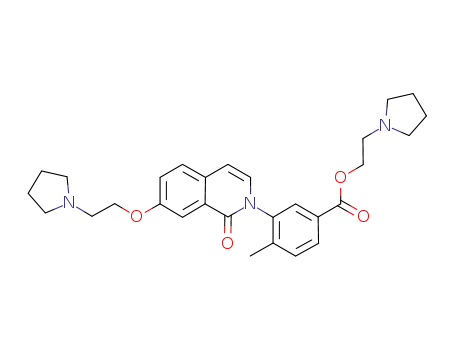 2-pyrrolidin-1-ylethyl 4-methyl-3-[1-oxo-7-(2-pyrrolidin-1-ylethoxy)isoquinolin-2(1H)-yl]benzoate